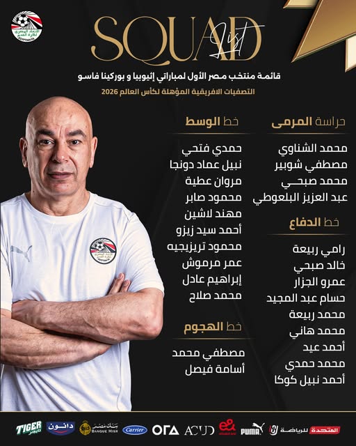 قائمة منتخب مصر بمعسكر سبتمبر، فيتو