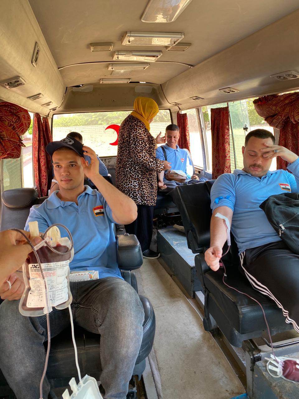 حملة للتبرع بالدم بجامعة القاهرة