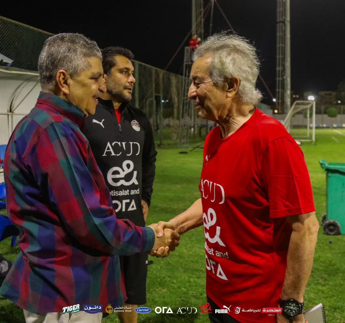 الفريف اسامة ربيع مع حلمي طولان، فيتو