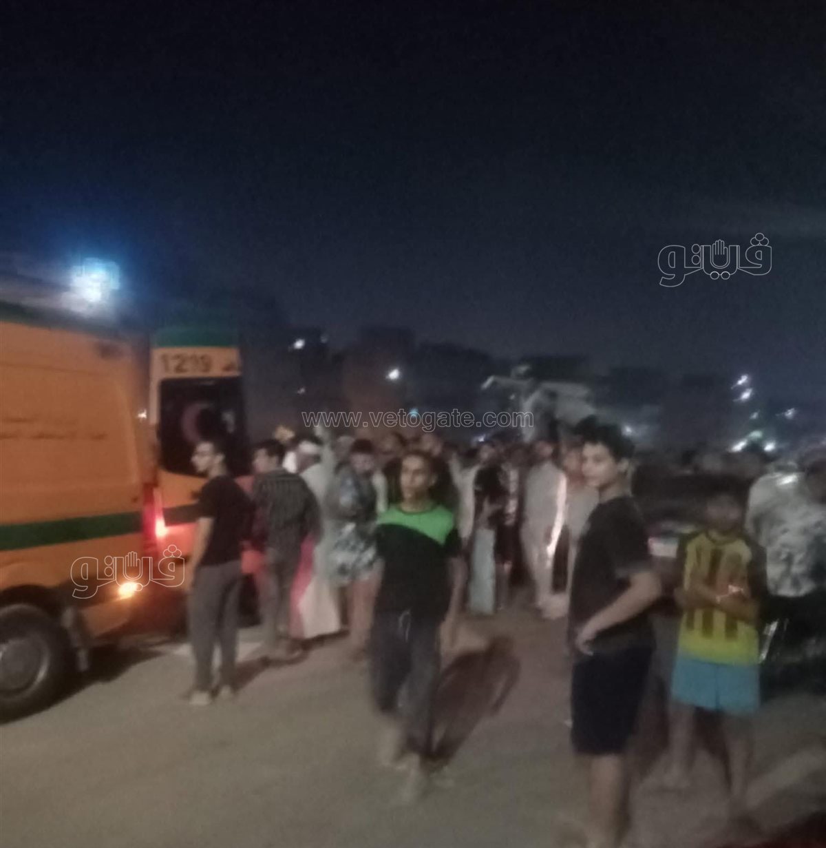 سيارات الإسعاف في موقع الحادث،فيتو