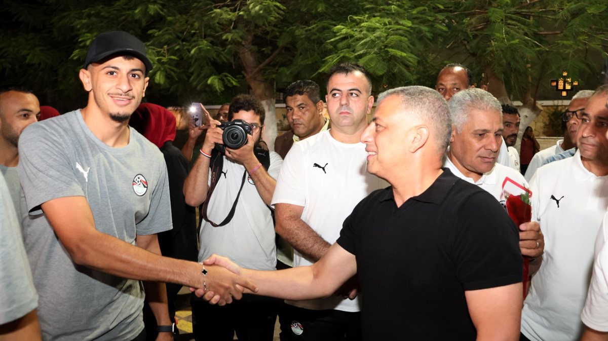 جانب من مراسم الاستقبال، فيتو