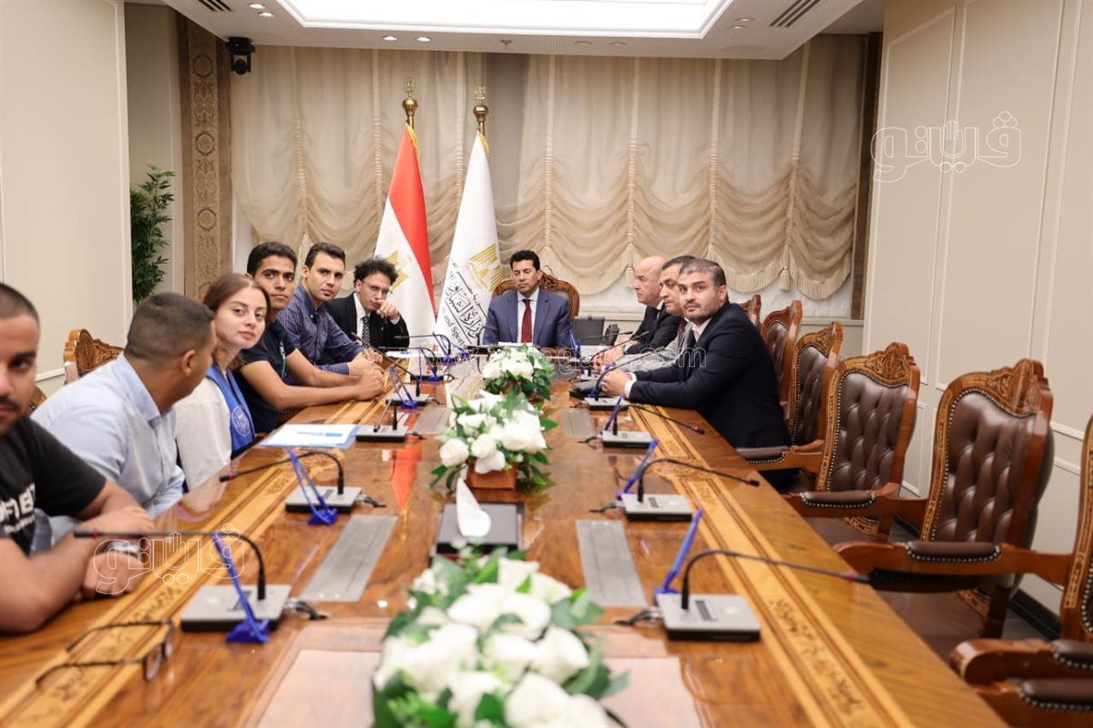 أشرف صبحي يلتقي مجلس إدارة اتحاد شباب يدير شباب