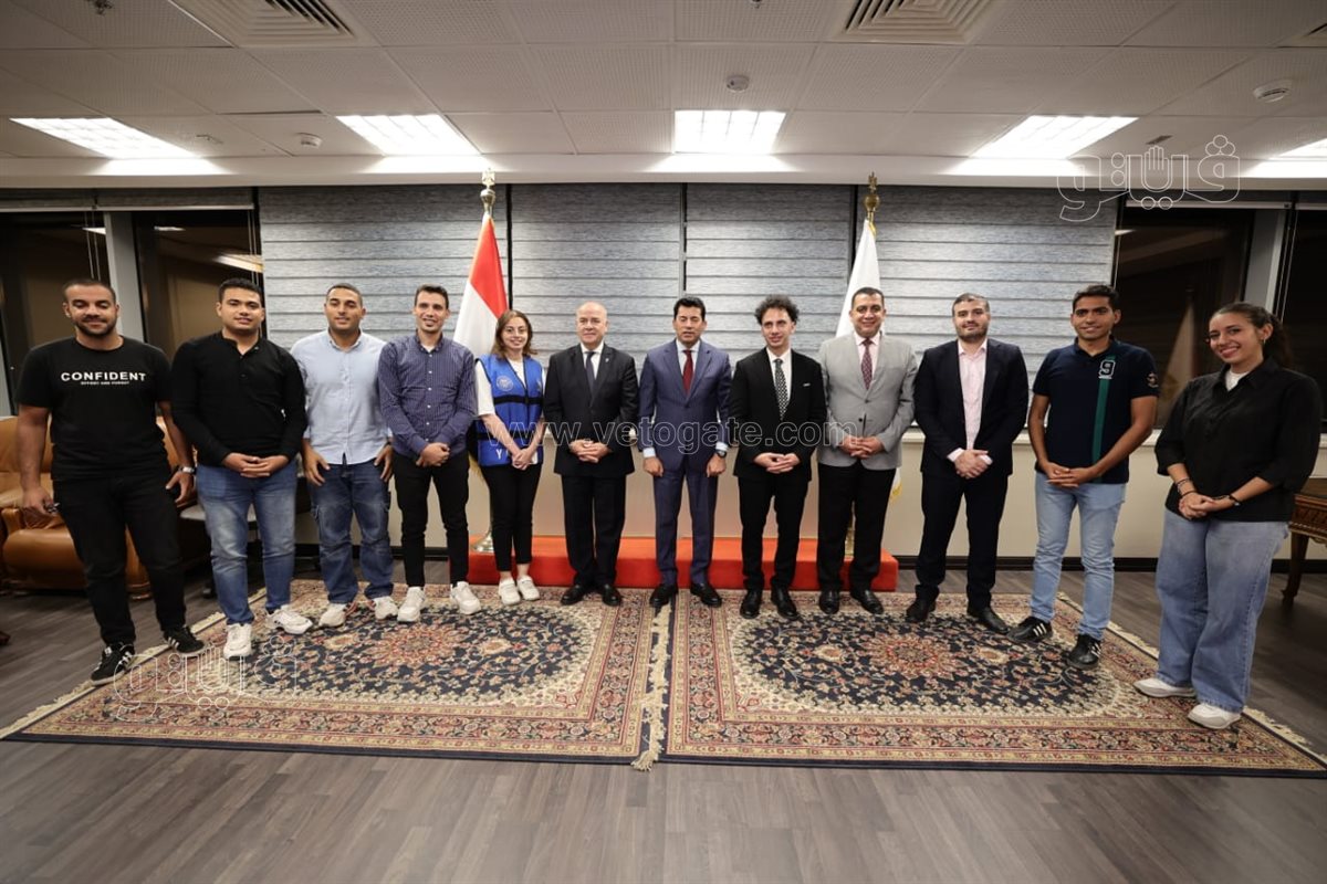 أشرف صبحي يلتقي مجلس إدارة اتحاد شباب يدير شباب