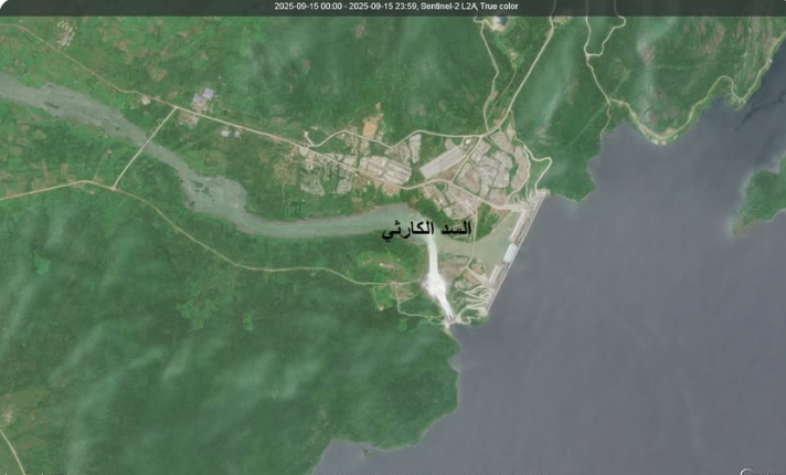 تشغيل المفيض العلوي لسد النهضة، فيتو