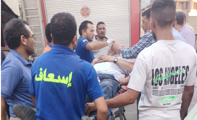 حريق مخلفات خلف سنترال رمسيس