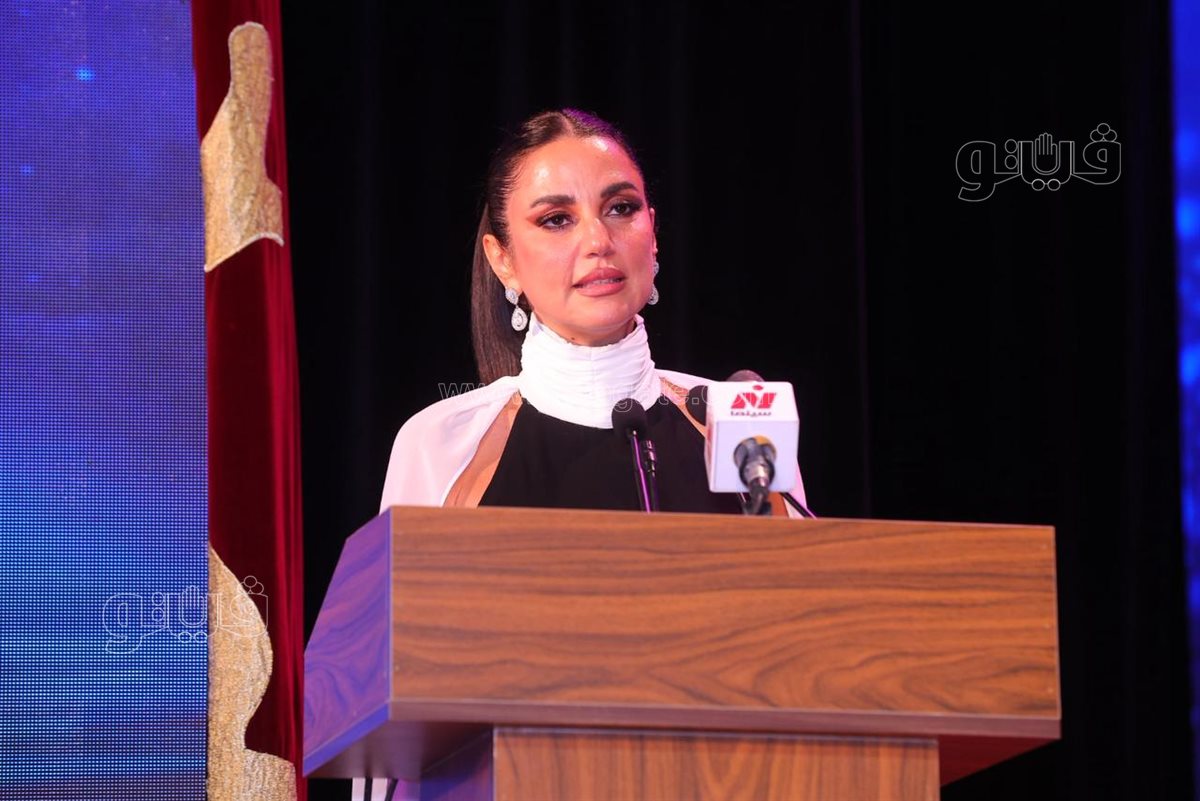 الفنانة درة خلال مهرجان بورسعيد السينمائي الدولي الأول، فيتو 