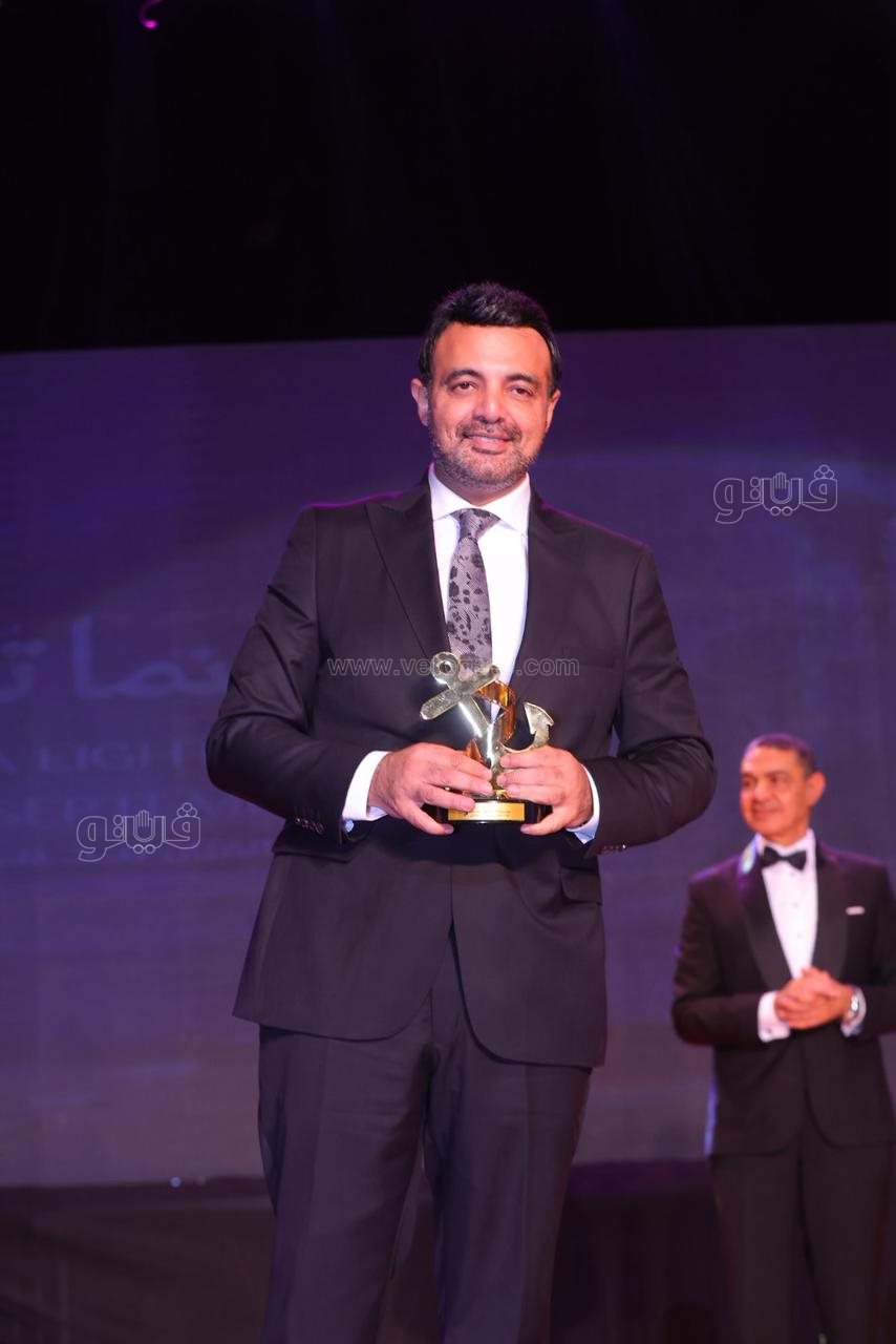 الفنان عمرو محمود ياسين خلال المهرجان، فيتو 