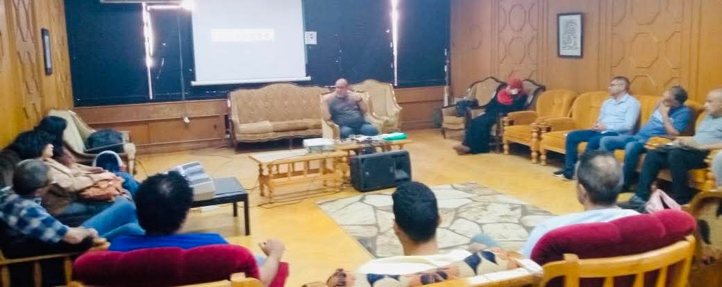 جانب من فعاليات الورش، فيتو