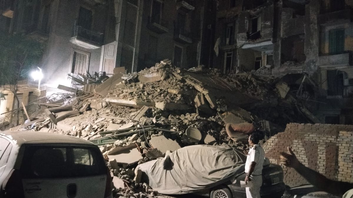 انهيار عقار باب الشعرية