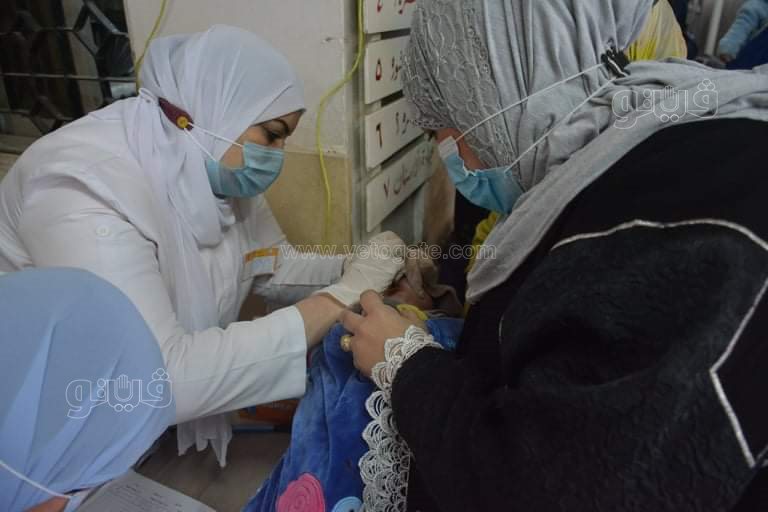 انطلاق حملة التطعيم ضد شلل الأطفال في الجيزة (6)