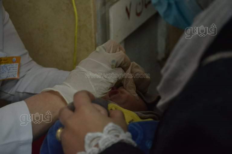 انطلاق حملة التطعيم ضد شلل الأطفال في الجيزة (7)