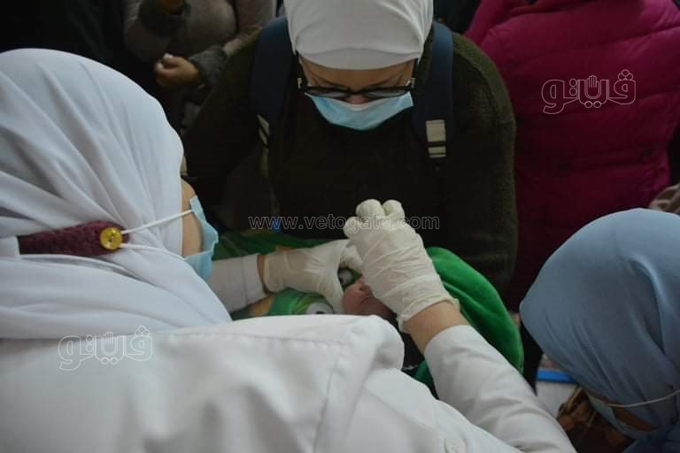 انطلاق حملة التطعيم ضد شلل الأطفال في الجيزة (8)