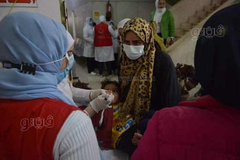 انطلاق حملة التطعيم ضد شلل الأطفال في الجيزة (11)