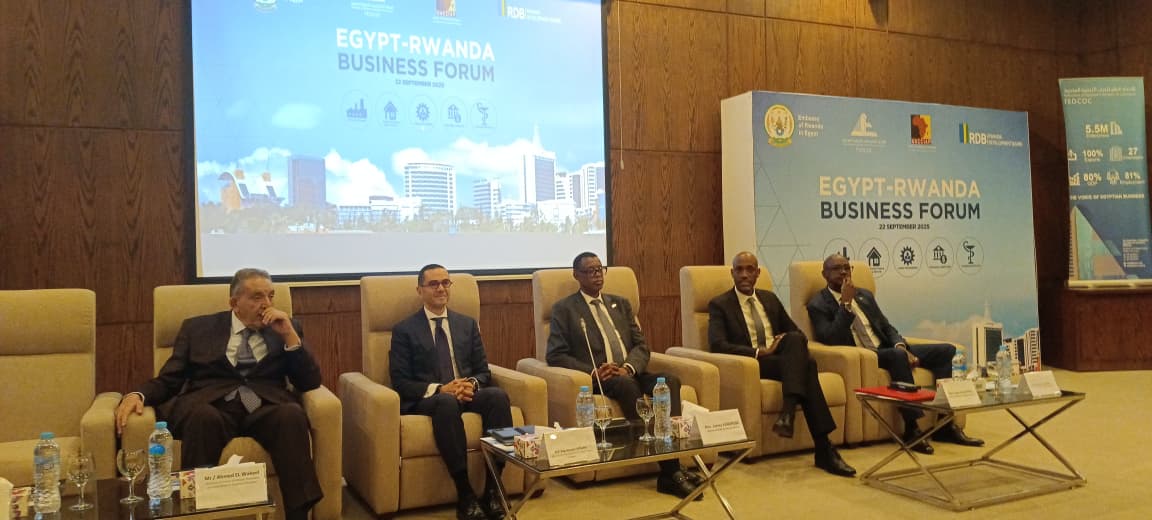 وزراء التجارة والتنمية في مصر وروندا خلال المنتدى