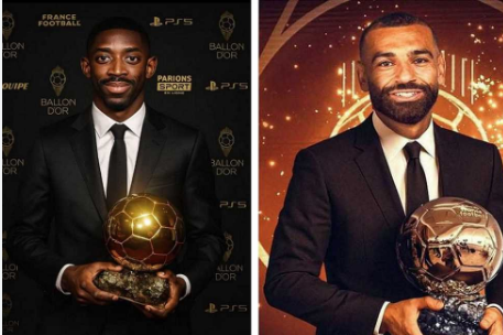 عثمان ديمبلي الأوفر حظًا من محمد صلاح في جوائز البالون دور، فيتو