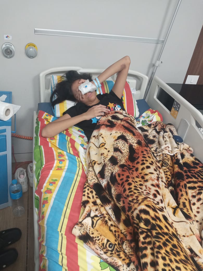 الابنة رحمة المهددة بالاصابة بالفشل الكلوى للمرة الثانية، فيتو