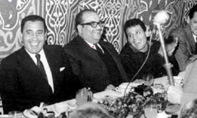 هيكل مع صلاح جاهين وعبد الحليم حافظ 