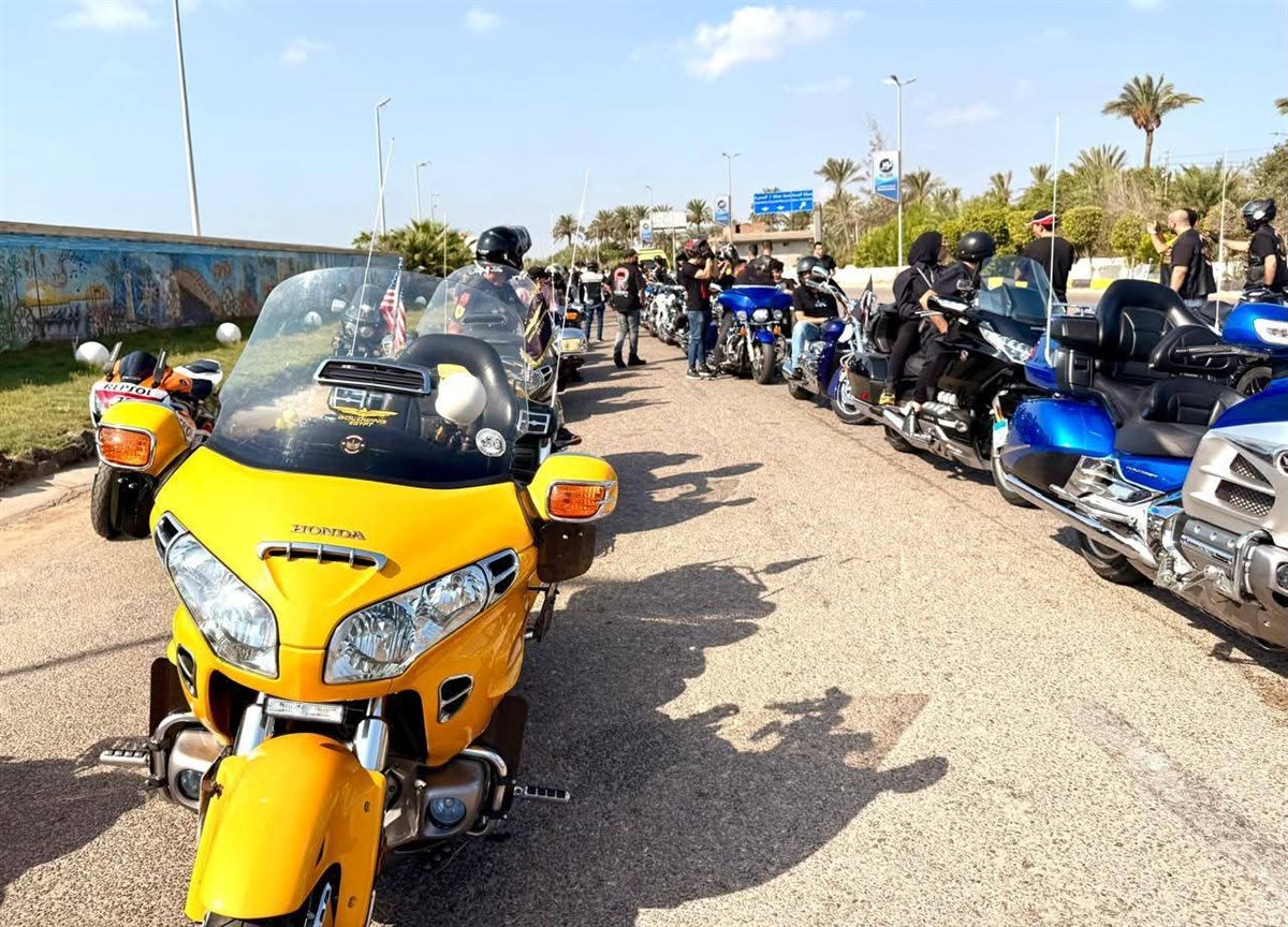  مسيرة الدراجات النارية ضمن الفعاليات الرياضية لمهرجان دمياط