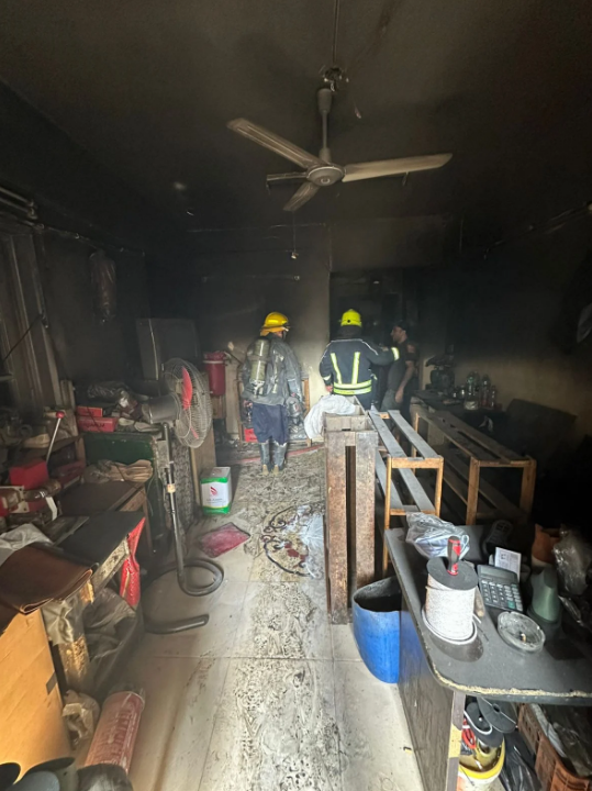 حريق شقة بالظاهر 