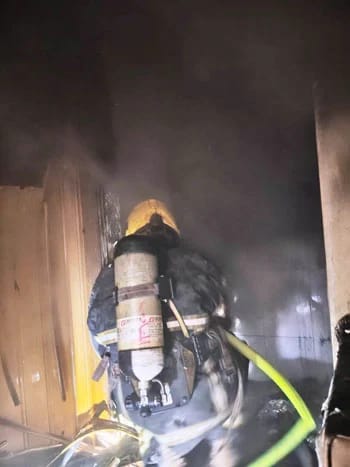 حريق شقة سكنية بالمعادي