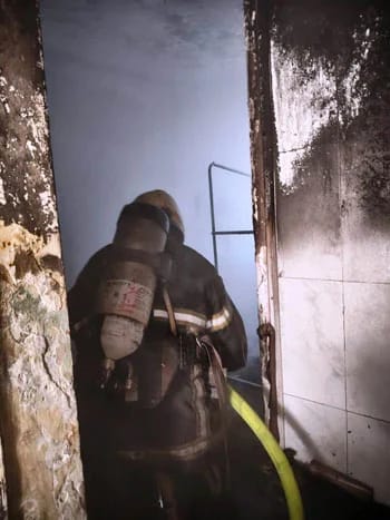 حريق شقة سكنية بالمعادي