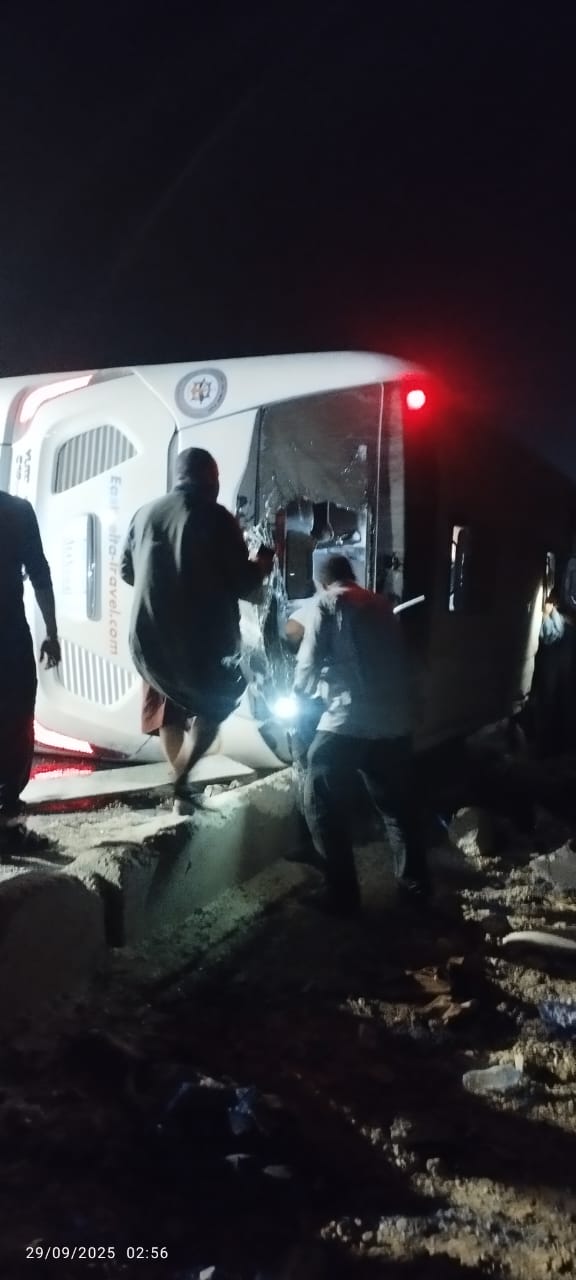 أسماء ضحايا ومصابي حادث انقلاب أتوبيس المنيا المأساوي، فيتو 