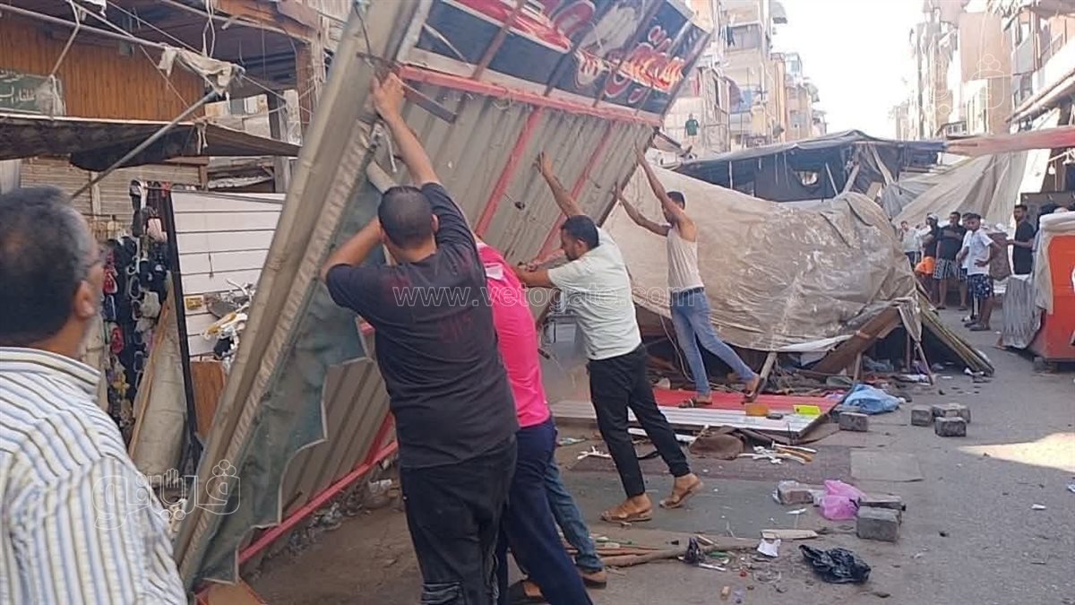 حملات اشغالات بحي العرب ببورسعيد، فيتو 