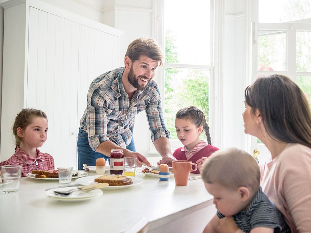 تنظيم روتين للأسرة