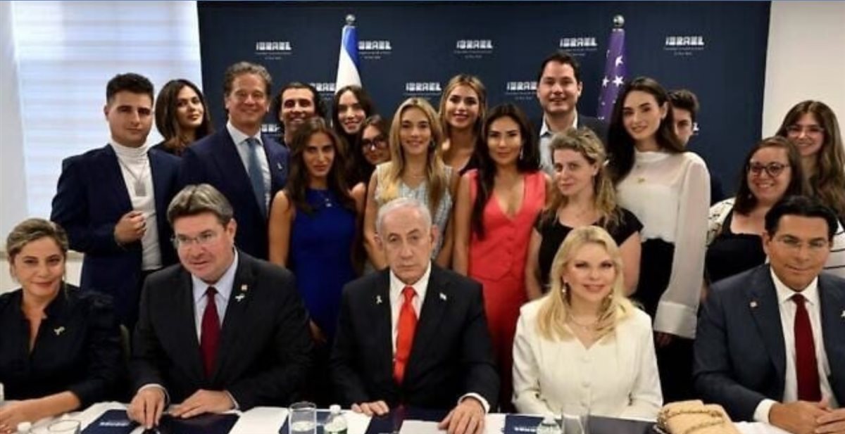 اجتماع نتنياهو مع المؤثرين في شركة بريدج بارتنرز، فيتو