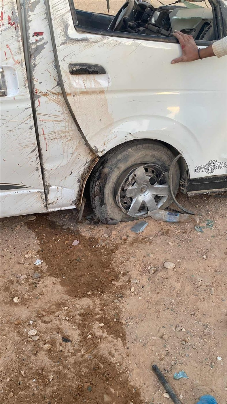 إصابة 8 أشخاص إثر انقلاب ميكروباص بصحراوي المنيا، فيتو&nbsp;