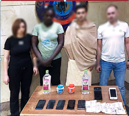 ضبط نادى صحى بدون ترخيص للممارسة الأعمال المنافية للآداب بالمعادى