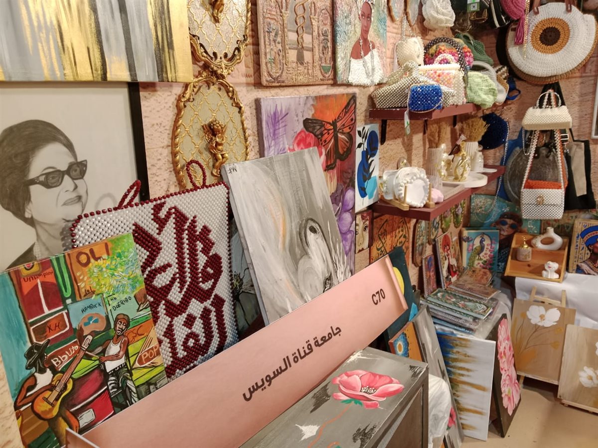 جناح جامعة القناة بمعرض تراثنا، فيتو