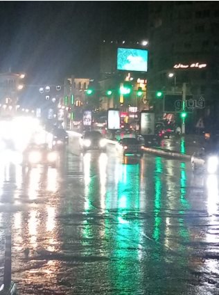 أمطار غزيرة تفاجئ الإسكندرية (1)