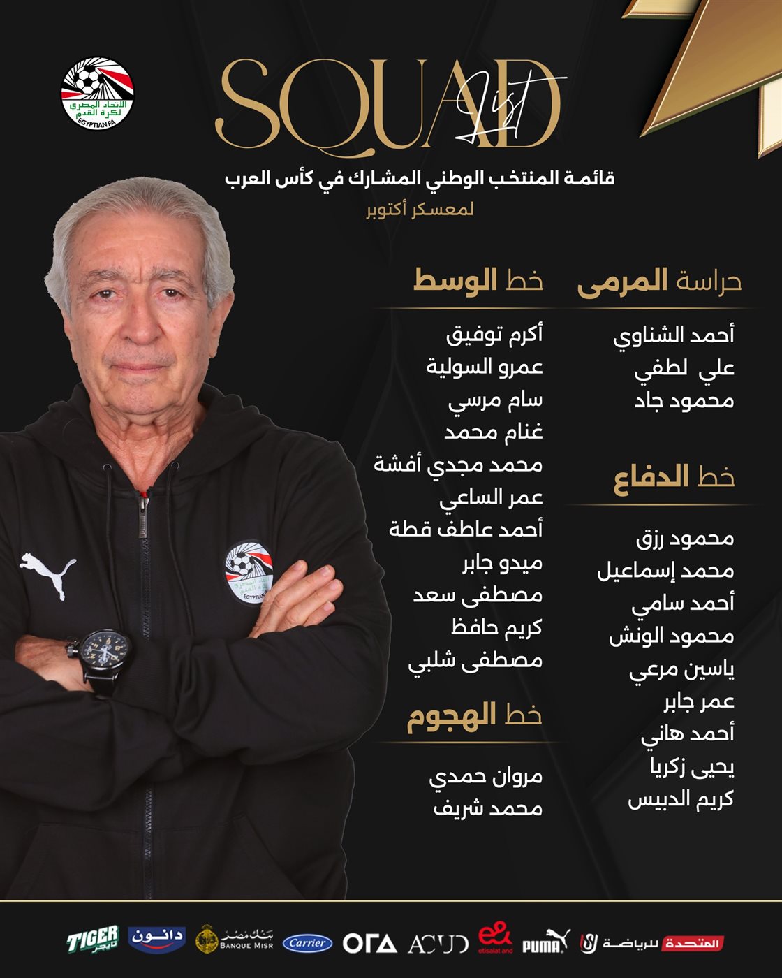 قائمة منتخب مصر في رحلة المغرب، فيتو