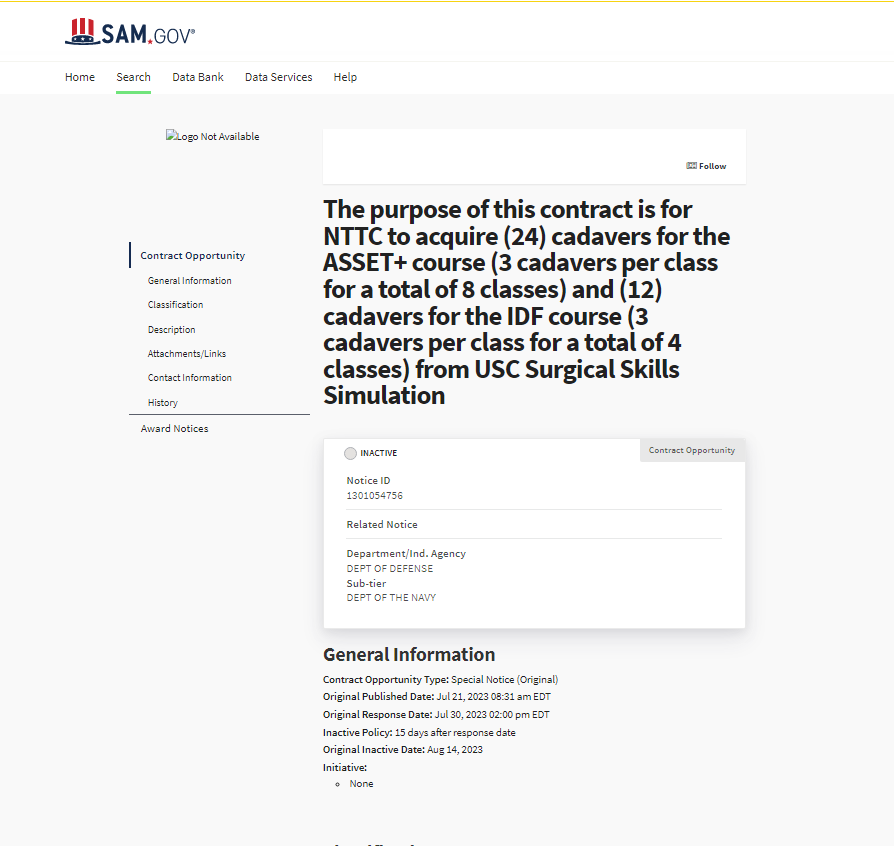 عقد جامعة جنوب كاليفورنيا والبحرية الأمريكية، فيتو