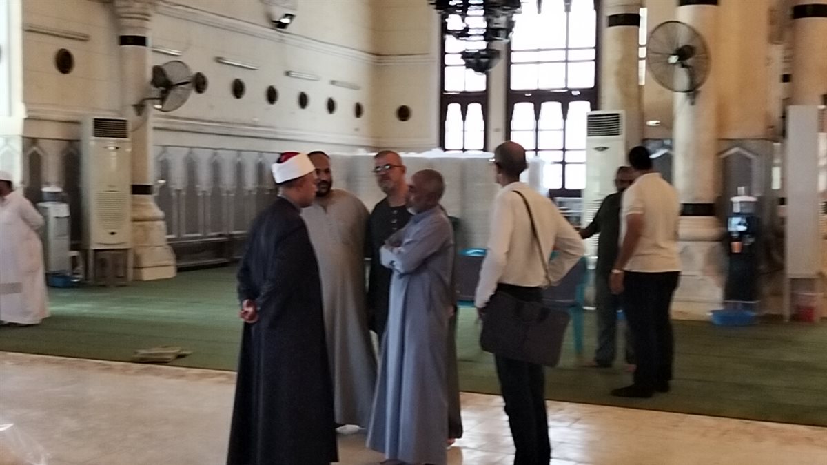 وكيل أوقاف الإسماعيلية يتابع أعمال التطوير بمسجد أبو بكر الصديق، فيتو