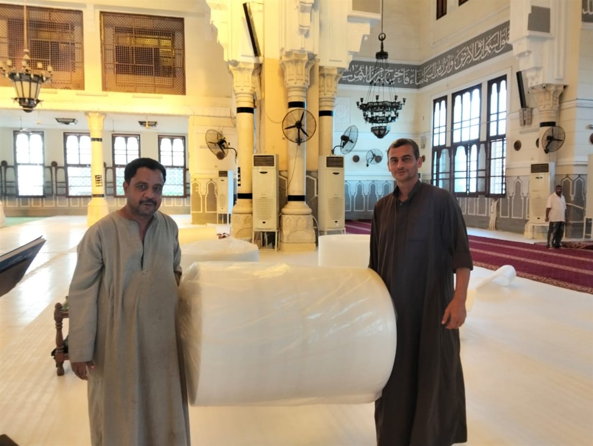 أعمال التطوير بمسجد أبو بكر الصديق، فيتو