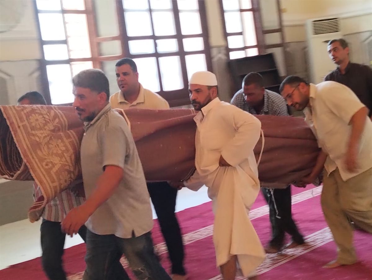 أعمال التطوير بمسجد أبو بكر الصديق، فيتو