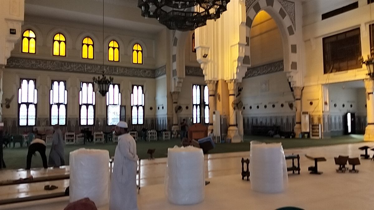 أعمال التطوير بمسجد أبو بكر الصديق، فيتو