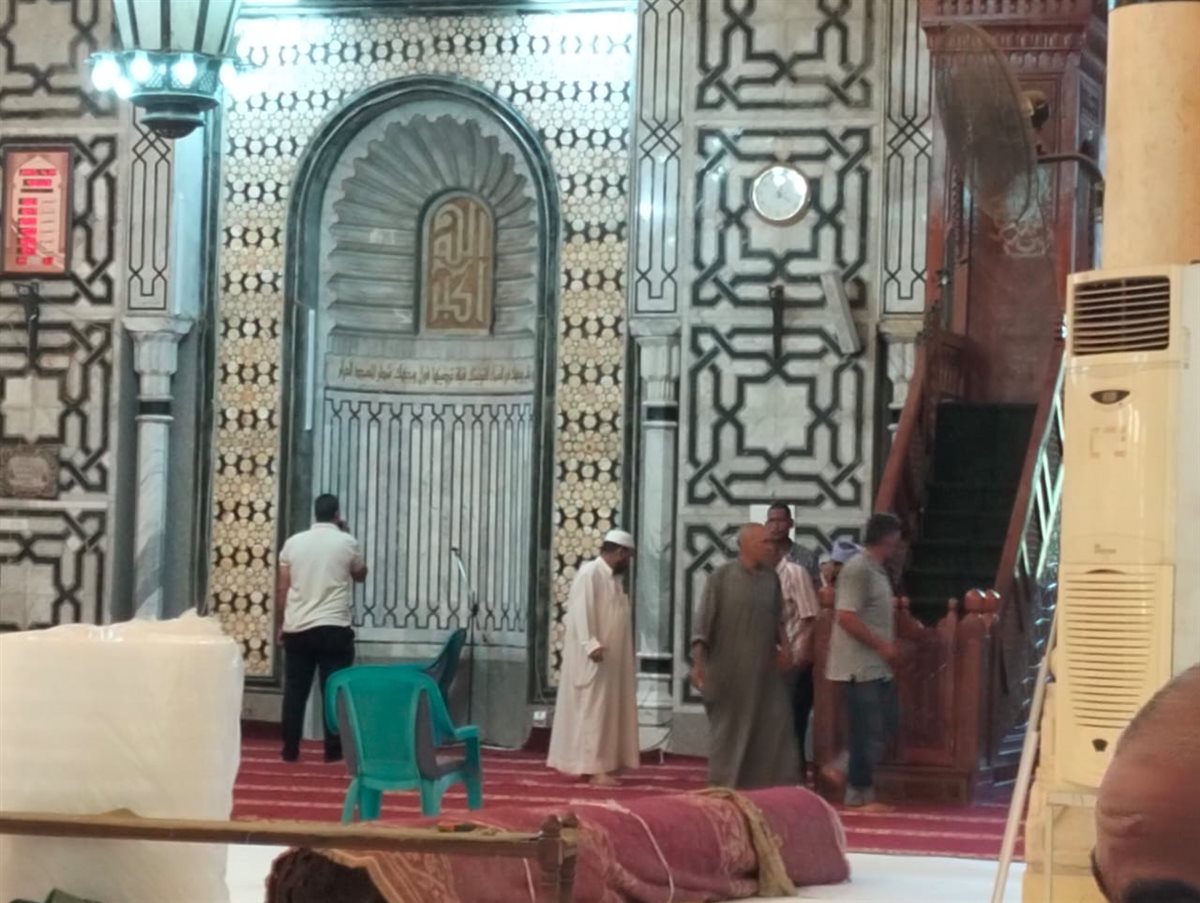 أعمال التطوير بمسجد أبو بكر الصديق، فيتو