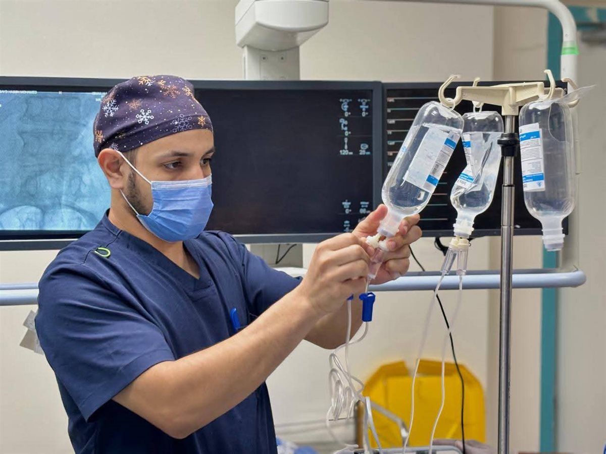 جانب من إجراء الجراحة، فيتو