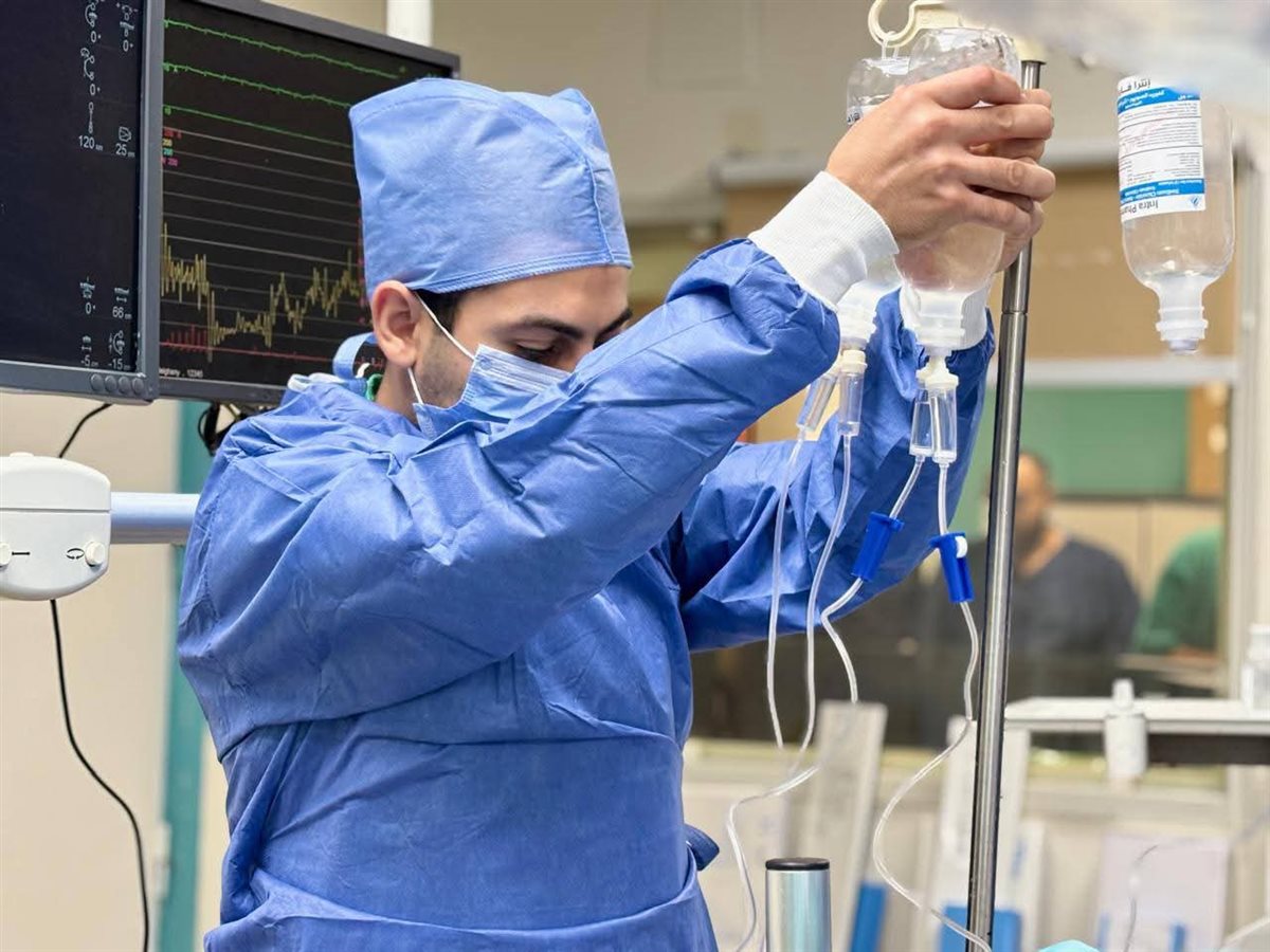 جانب من إجراء الجراحة، فيتو