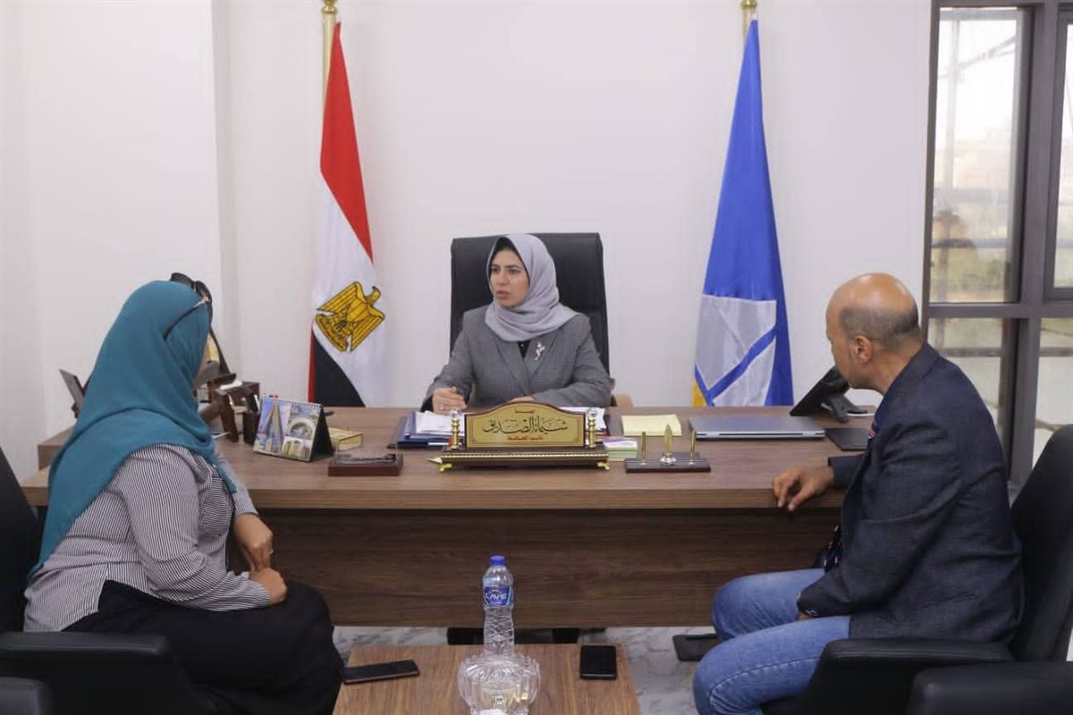 نائب محافظ دمياط تستقبل مدير مديرية التضامن الاجتماعي