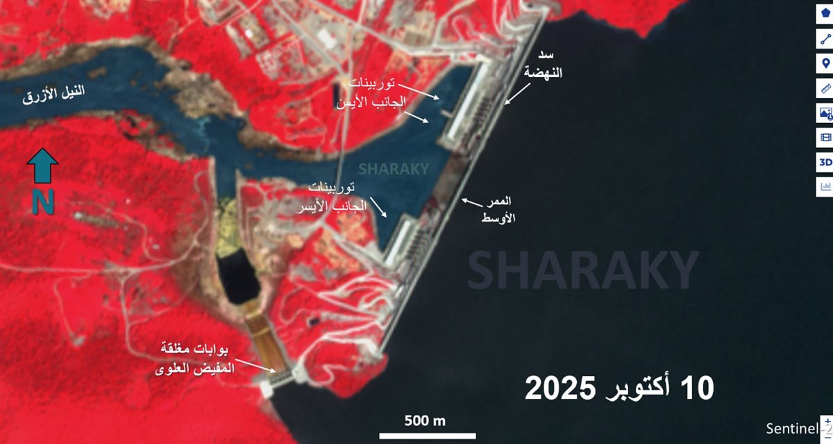 صور الأقمار الصناعية تكشف تخبط إثيوبيا في إدارة سد النهضة، فيتو