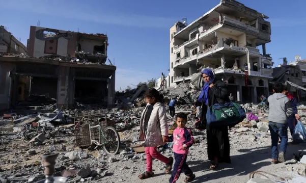 إنتهاء الحرب على غزة وعودة النازحين، فيتو