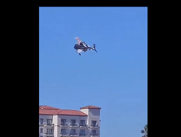 سقوط طائرة على شاطيء في لوس أنجلوس، فيتو