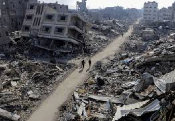 حجم الركام في غزة، فيتو