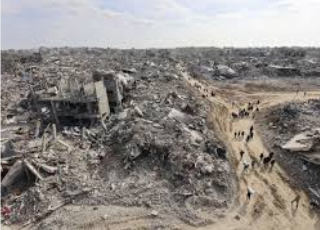 50 مليون طن ركام في غزة، فيتو