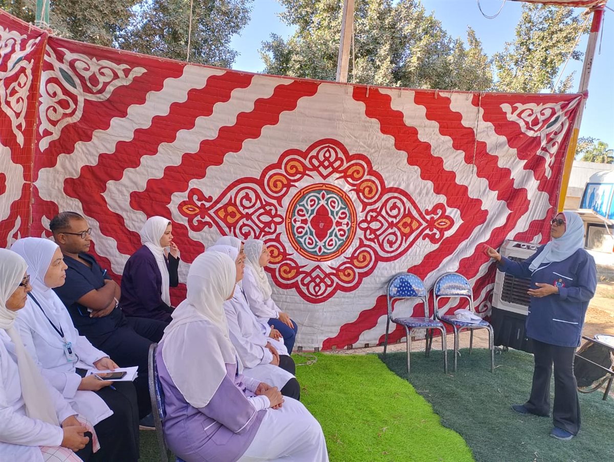 جانب من أعمال القافلة، فيتو