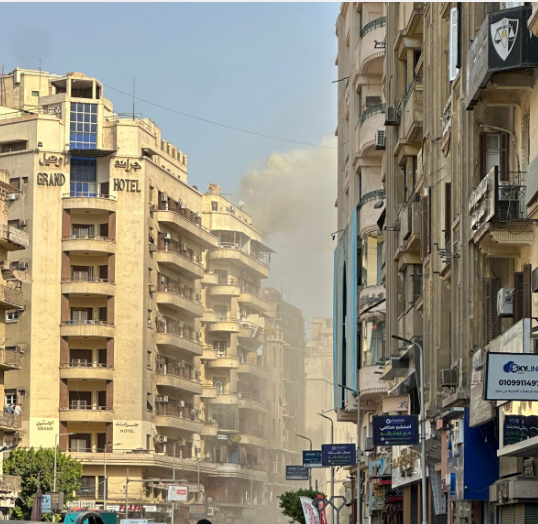 حريق مطعم جاد بالأزبكية